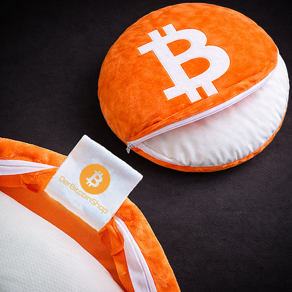 Bitcoin Kissen-Bezug und Füllkissen
