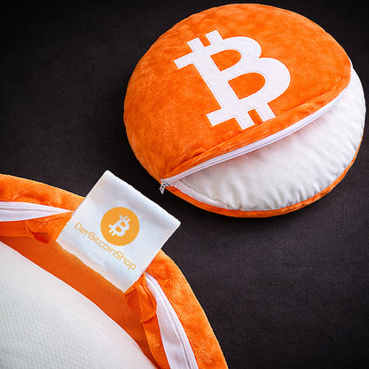 Bitcoin Kissen-Bezug und Füllkissen