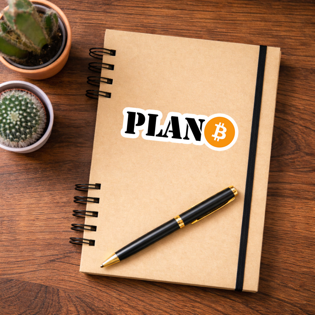 Notizblock mit PLAN B Sticker