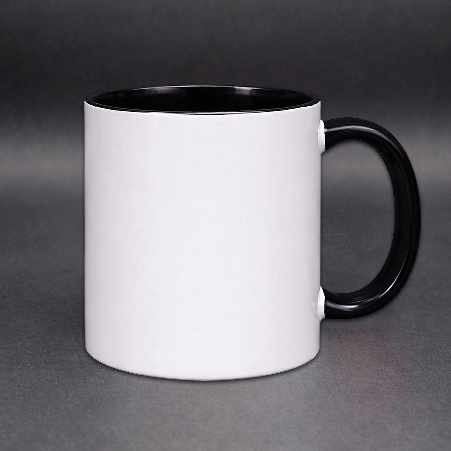 Weisse Kaffeetasse ohne Motiv – Rückseite