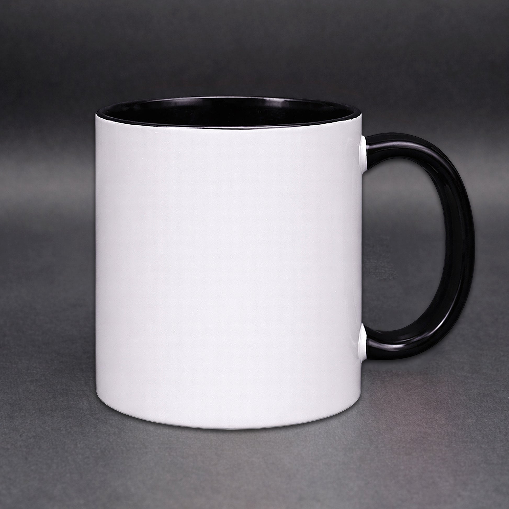 Weisse Kaffeetasse ohne Motiv – Rückseite