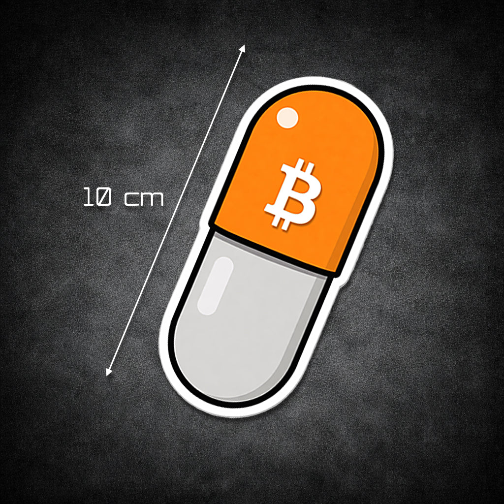 Orange Pill Sticker