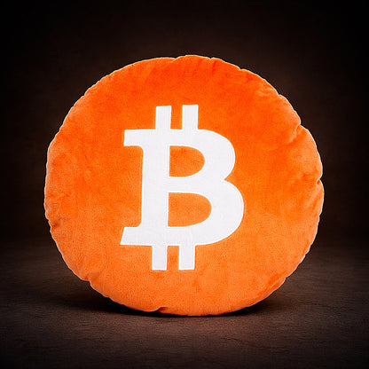 Rundes Bitcoin Kissen 30 cm