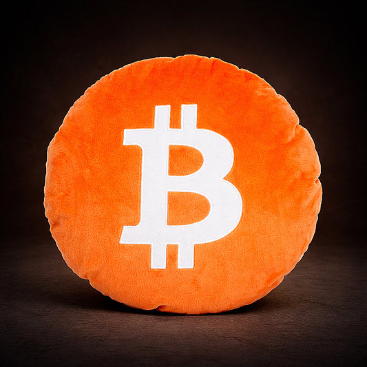 Rundes Bitcoin Kissen 30 cm