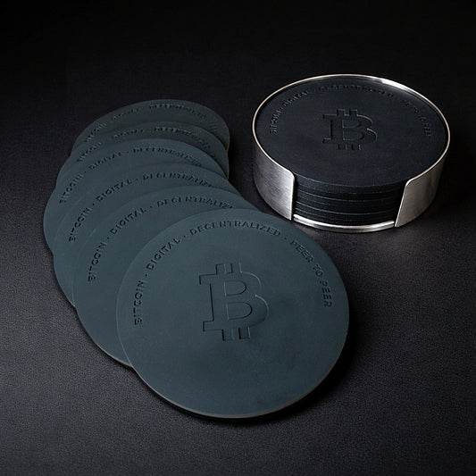 bitcoin-untersetzer-set-6er-schwarz-edelstahl-halter